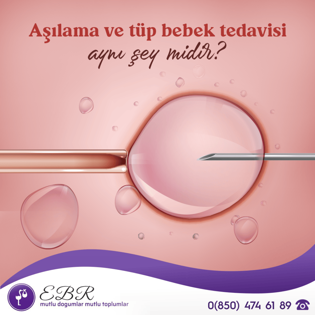 Aşılama ve tüp bebek tedavisi aynı şey midir?